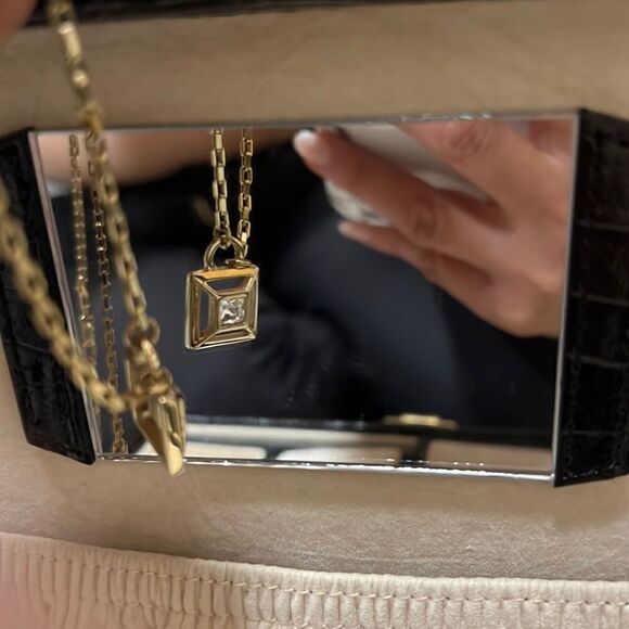 DYRBERG/KERN Gold Tone Pendant Necklace - Picture 1 of 4